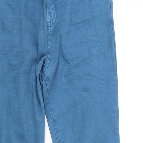 F&F Boys Blue Ikat  Straight Jeans Size 9-10 Years - washable mark on front