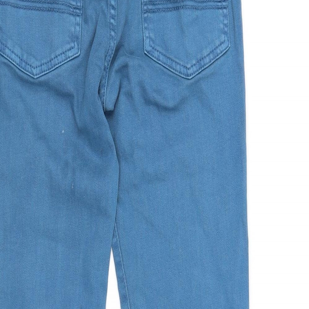 F&F Boys Blue Ikat  Straight Jeans Size 9-10 Years - washable mark on front