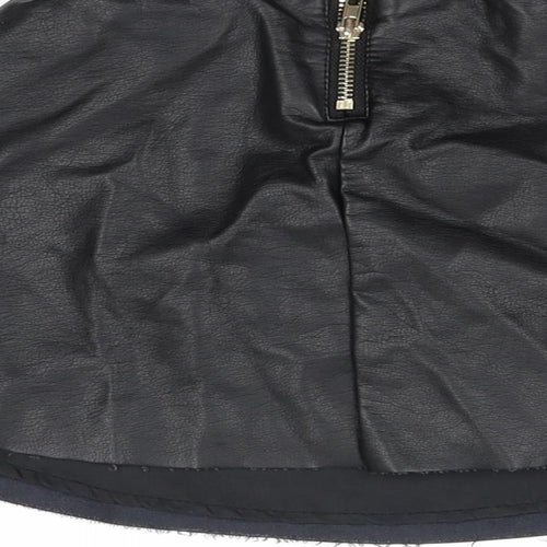 H&M Girls Black   A-Line Skirt Size 5-6 Years