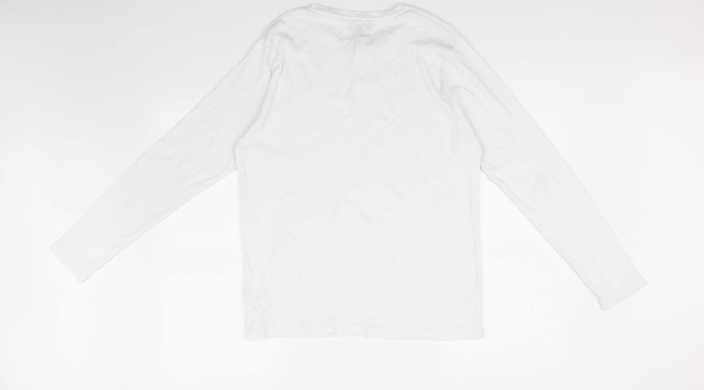 Preworn Mens White   Pullover Jumper Size XL