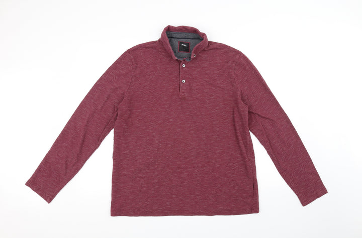 Burton Mens Purple Button-Up Size L