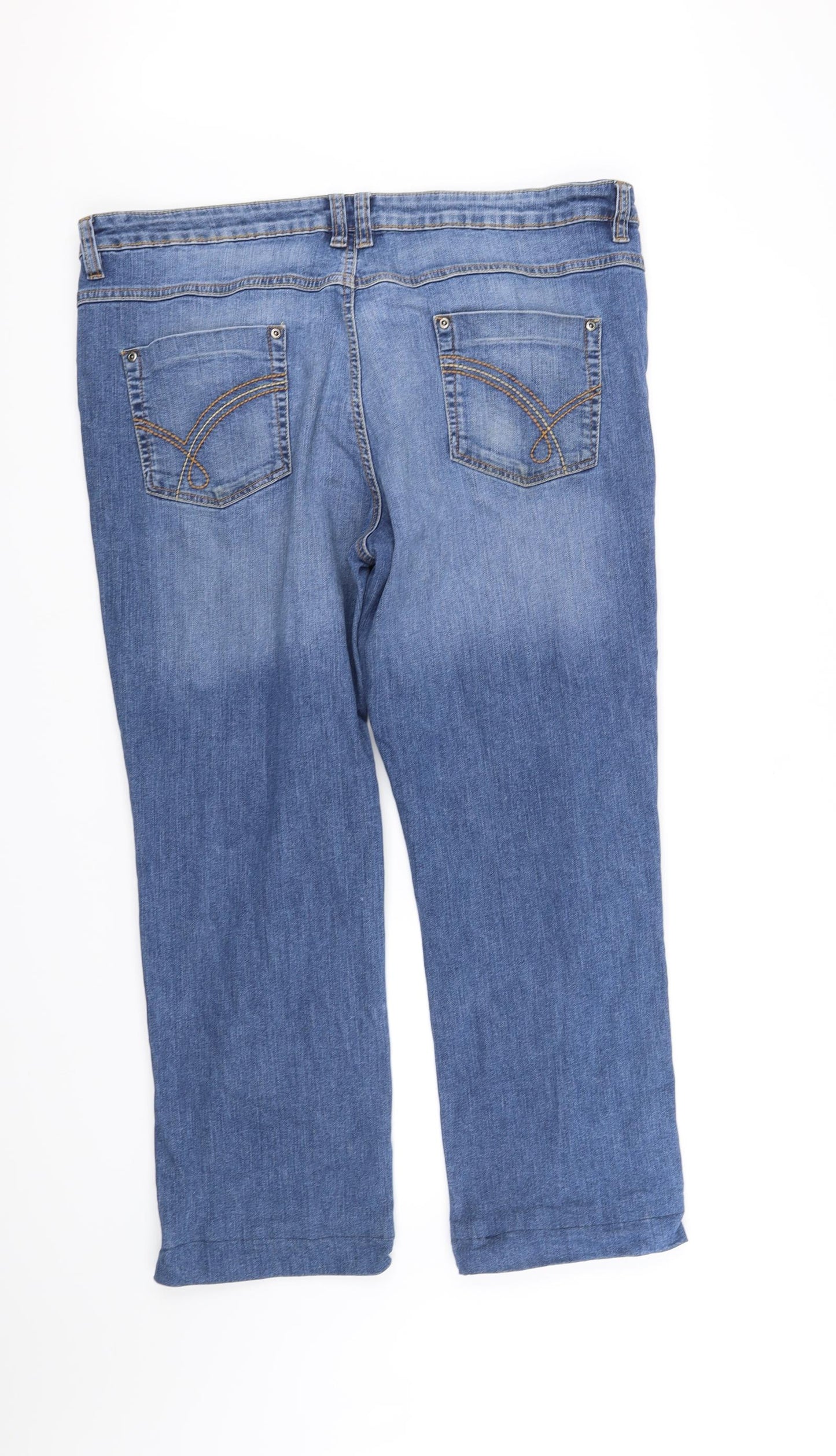 Papaya Womens Blue   Straight Jeans Size 18 L28 in