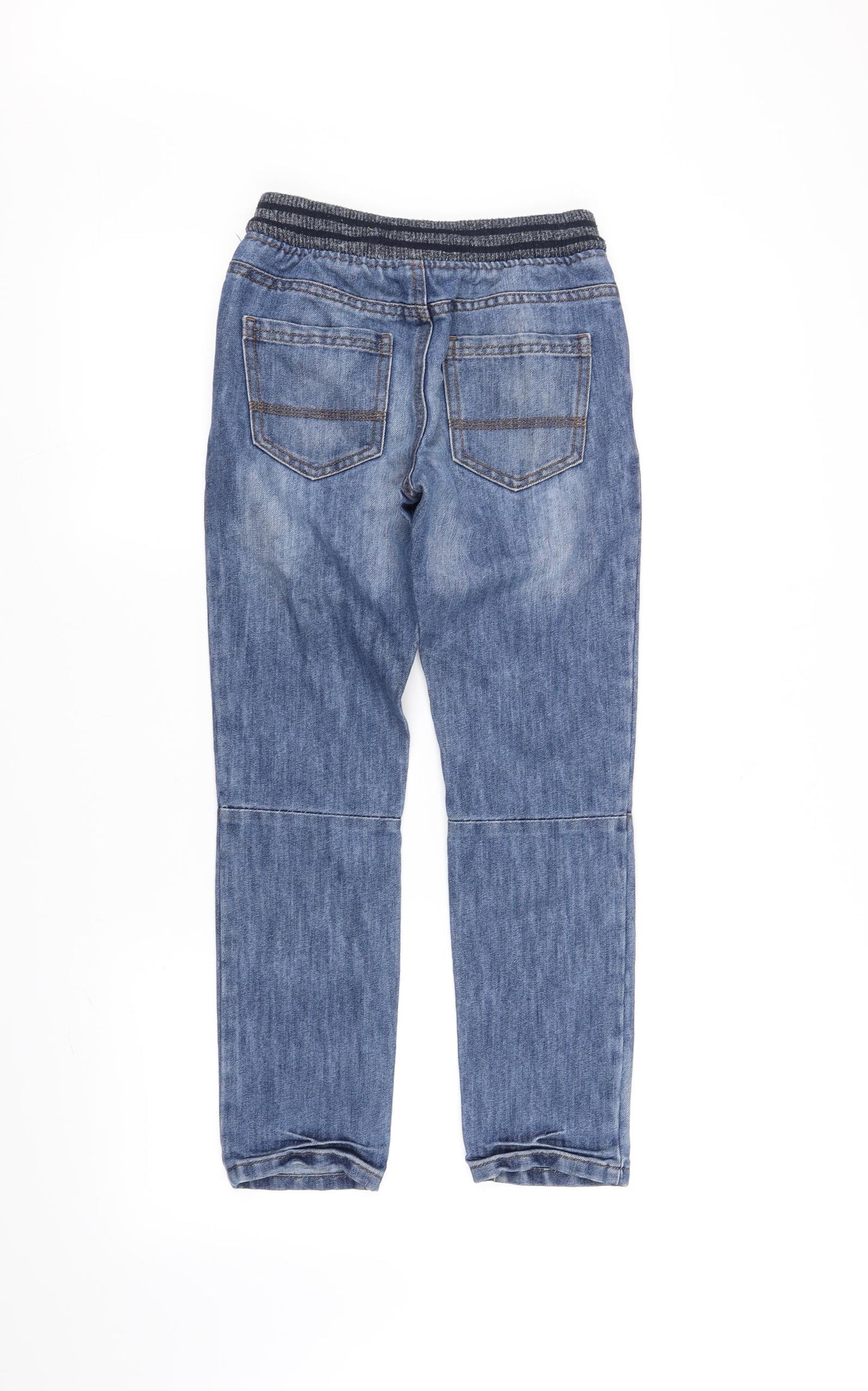 deniem & co Girls Blue   Straight Jeans Size 9-10 Years - Elastic Waist Band