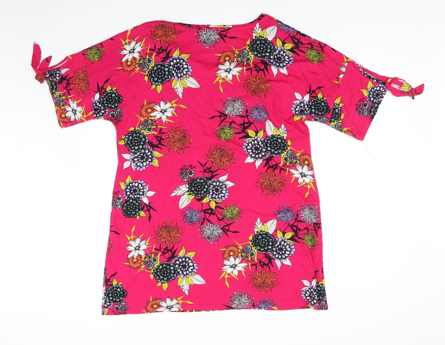 George Womens Red Floral  Basic T-Shirt Size 18