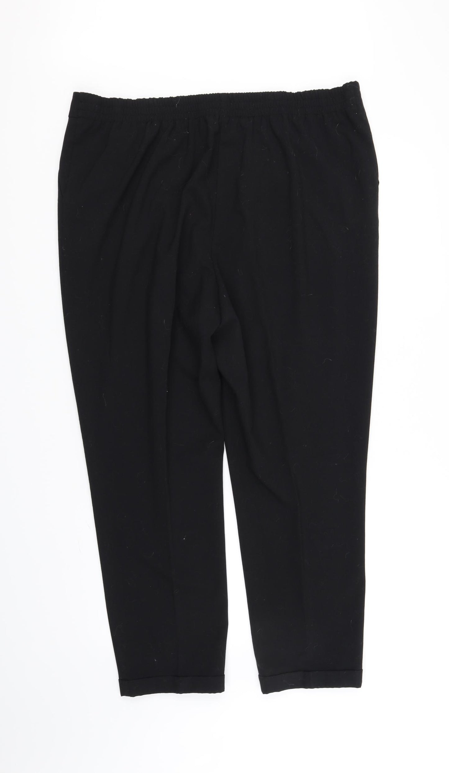 Papaya Womens Black   Trousers  Size 18 L27 in