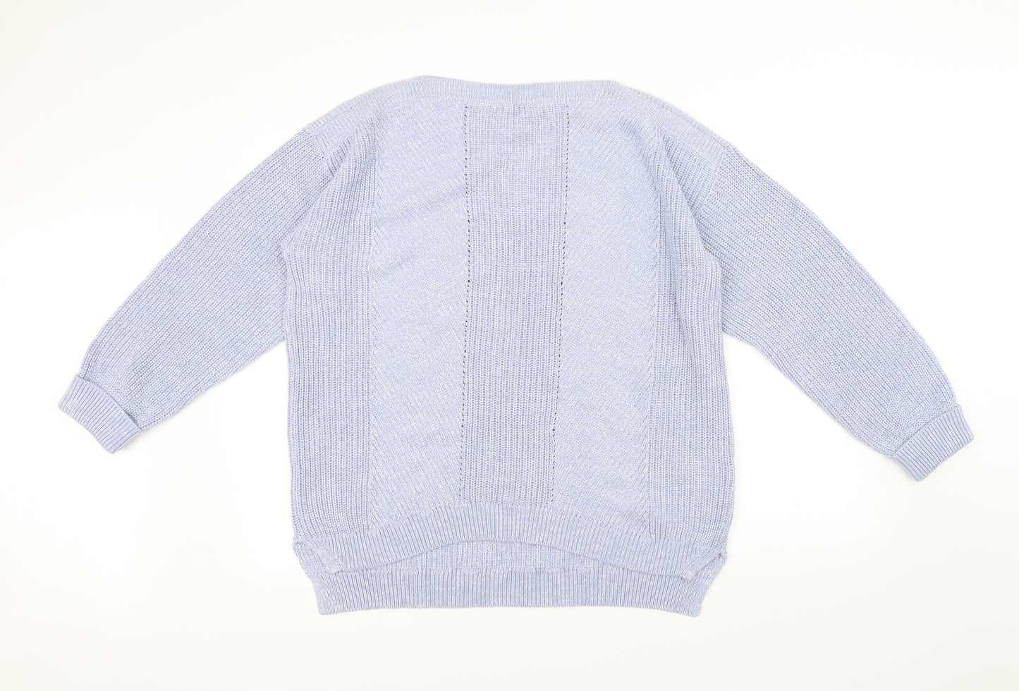 M&s Womens Blue   Pullover Jumper Size L