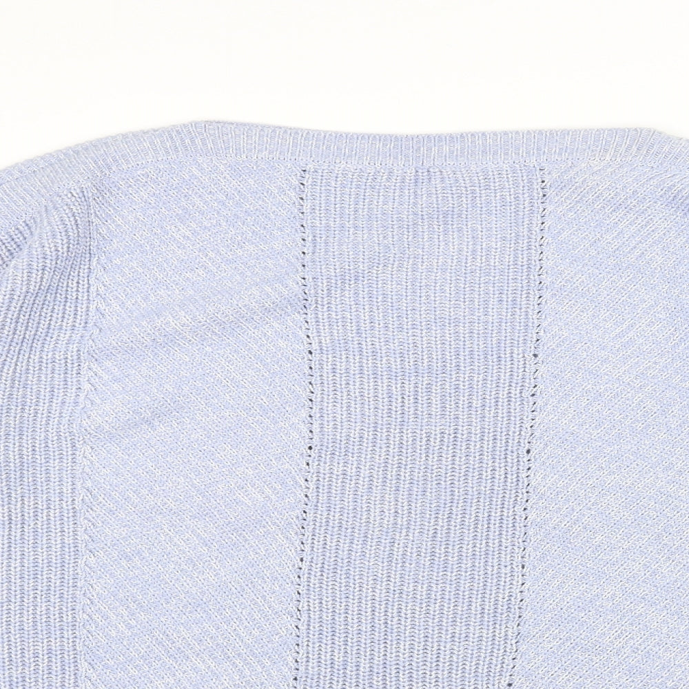 M&s Womens Blue   Pullover Jumper Size L