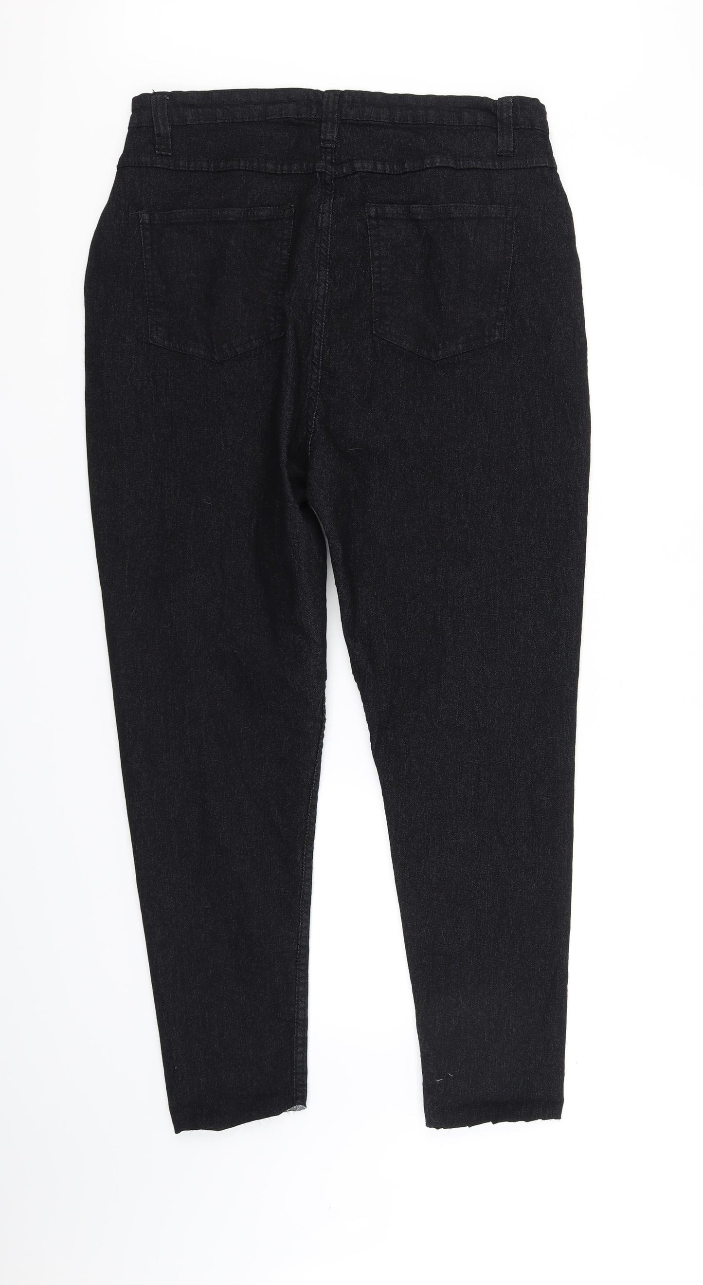 pretty littl thing Womens Black   Trousers  Size 14 L32 in