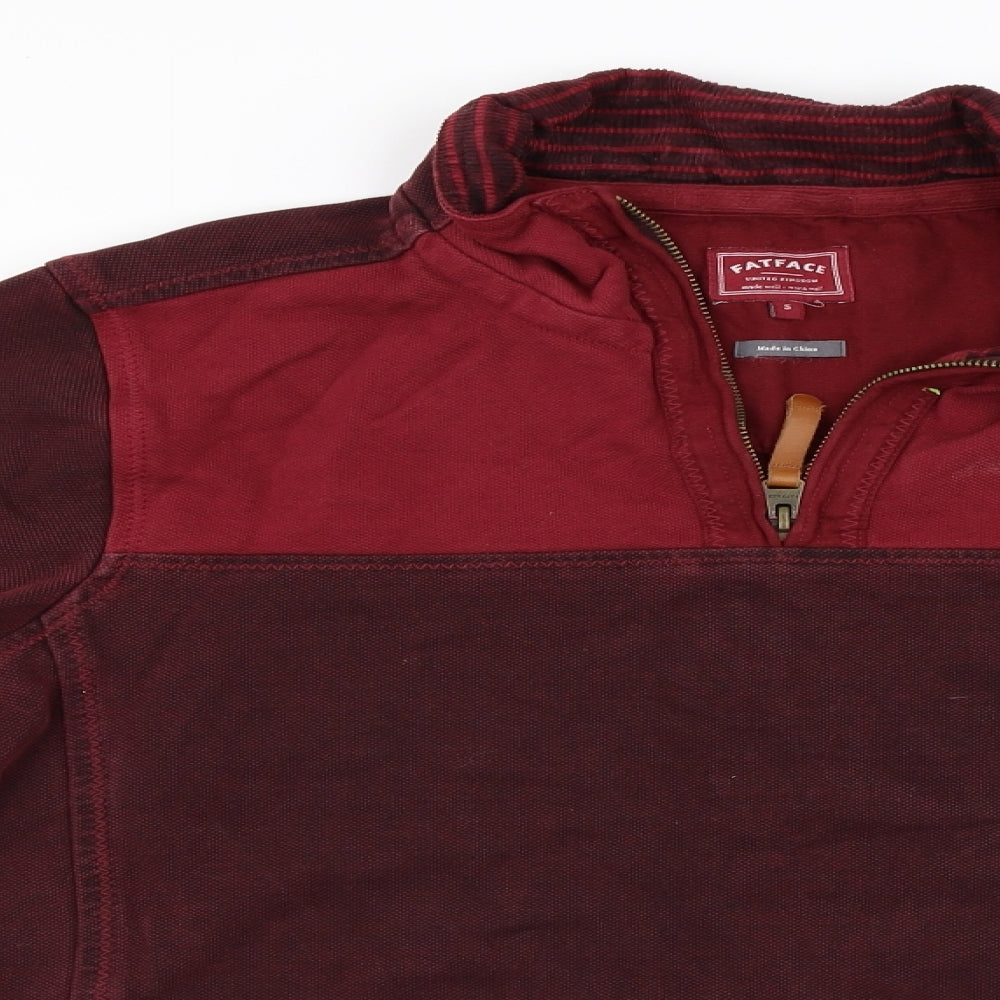Fat Face  Mens Red   Henley Jumper Size S
