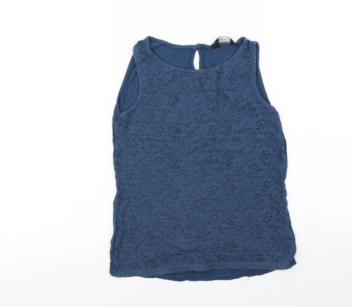 Dorothy Perkins Womens Blue Basic T-Shirt Size 8