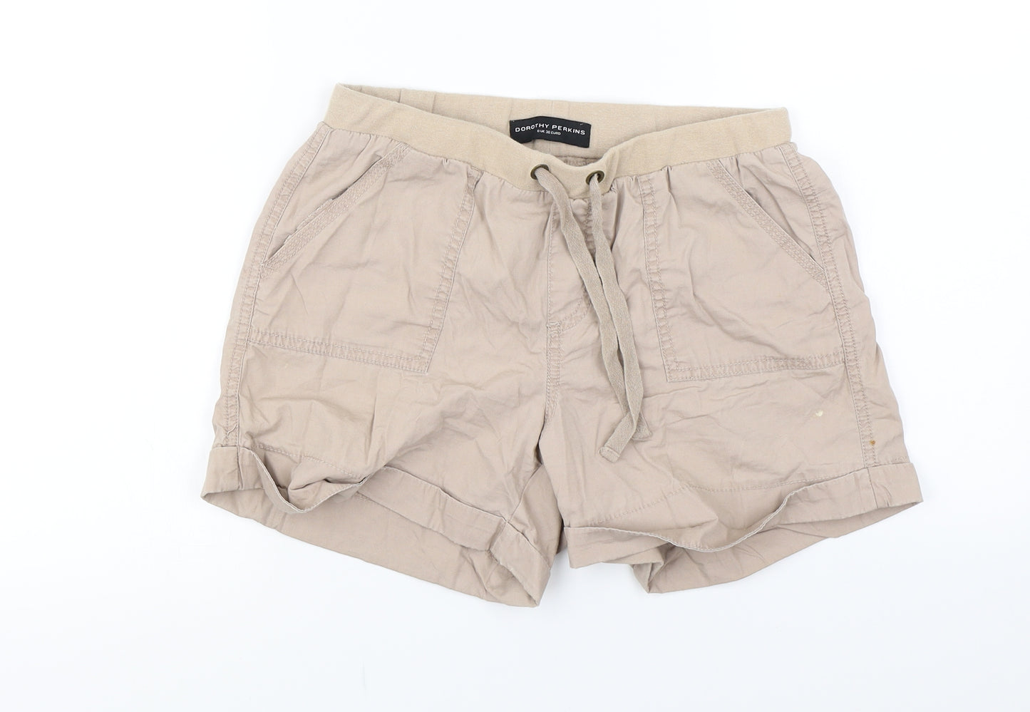 Dorothy Perkins  Womens Beige   Chino Shorts Size 6