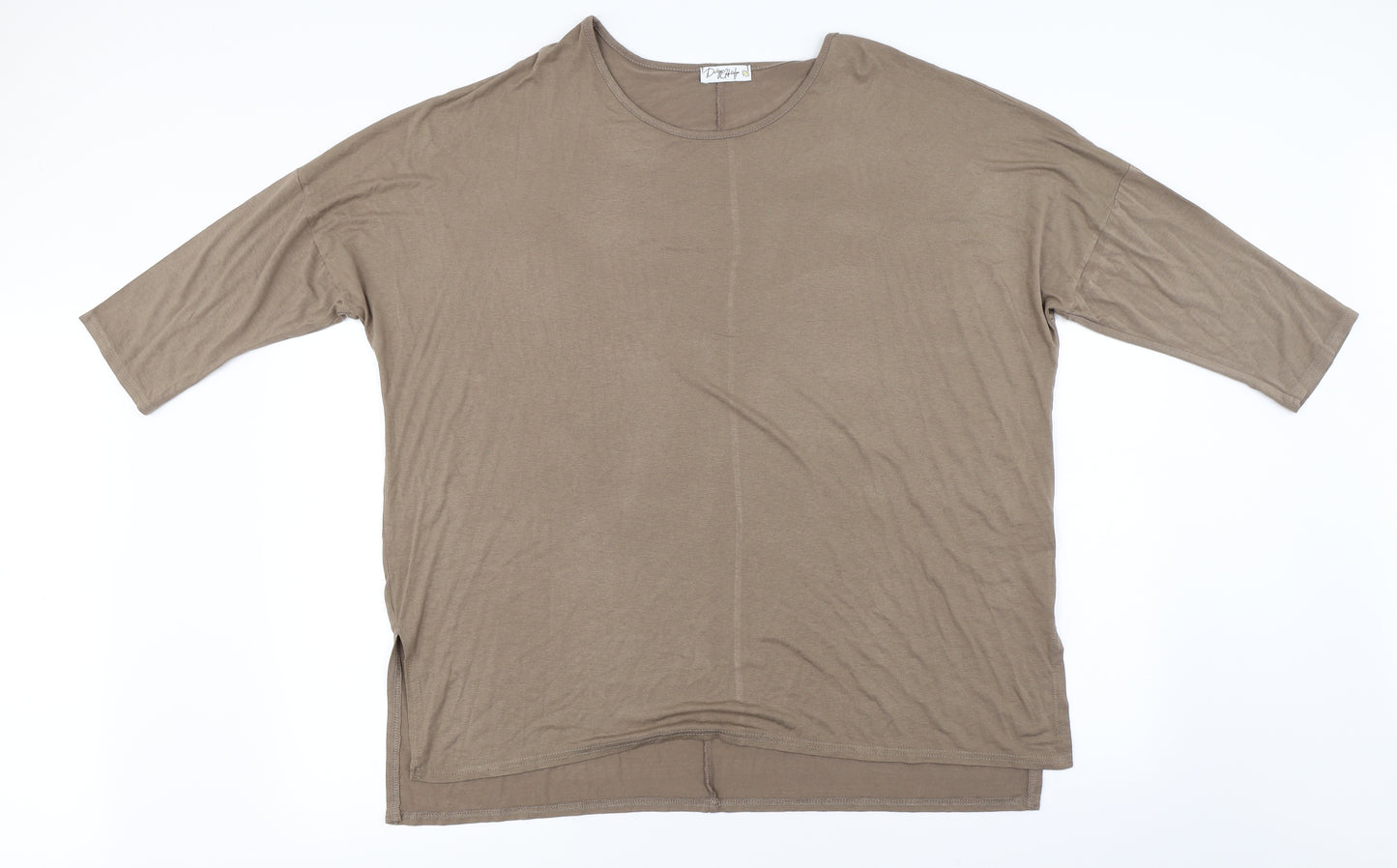 Daisy Eldridge  Womens Brown   Basic T-Shirt Size 22