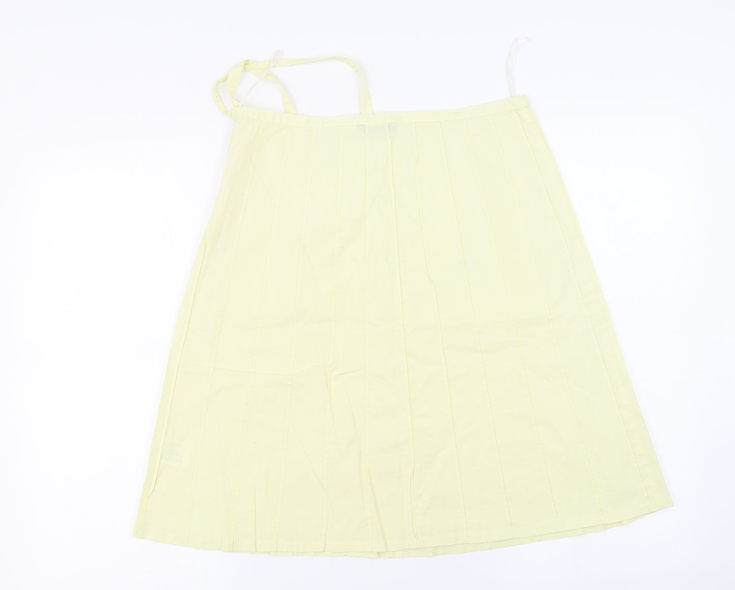 Jane Norman Womens Yellow   A-Line Skirt Size 10