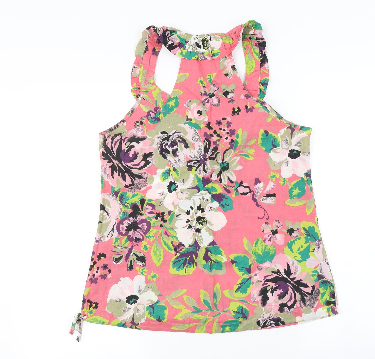 NEXT Womens Pink Floral  Basic Blouse Size 10