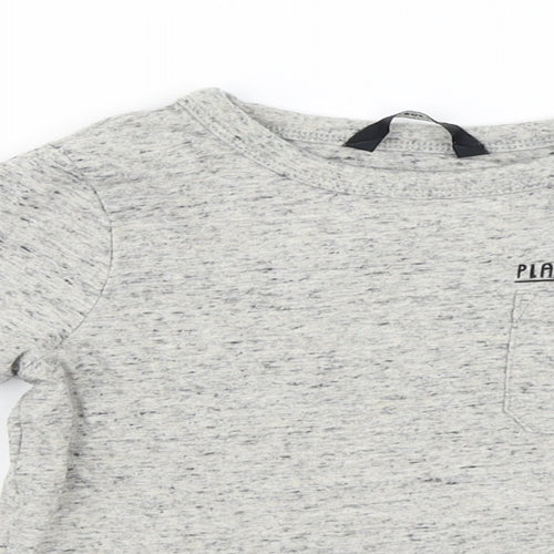 George  Boys Grey   Basic T-Shirt Size 2-3 Years