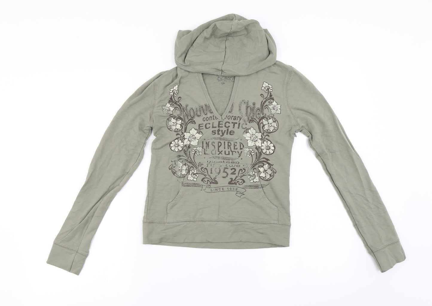 Jane Norman  Womens Green   Pullover Hoodie Size 12