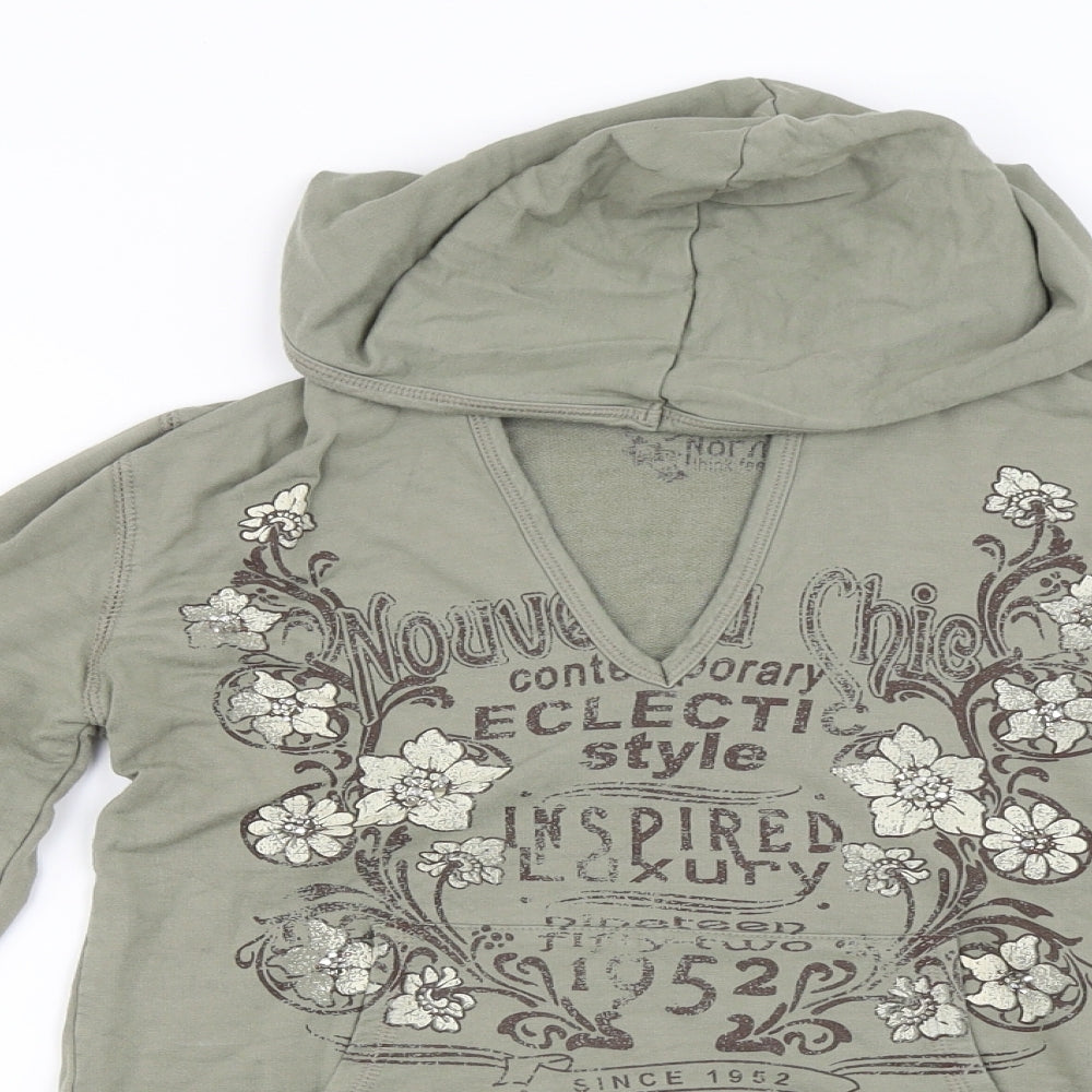 Jane Norman  Womens Green   Pullover Hoodie Size 12