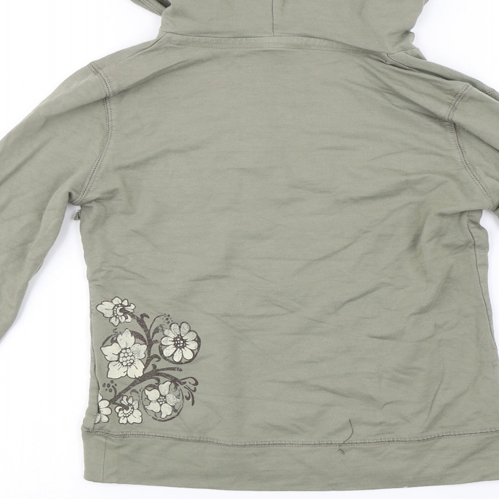 Jane Norman  Womens Green   Pullover Hoodie Size 12