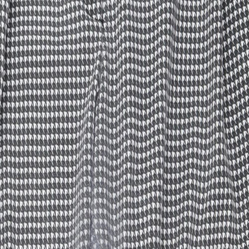 Primark Womens Grey Check  Trousers  Size 14 L23 in