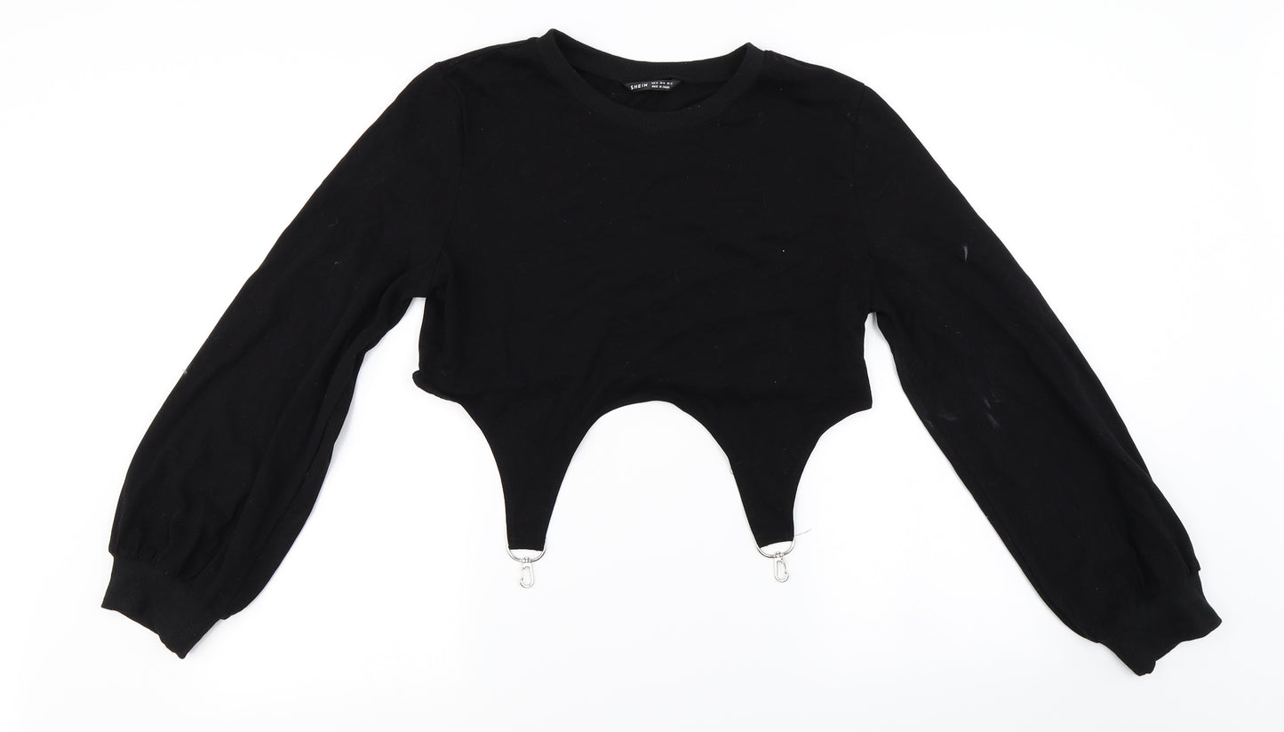 SheIn Womens Black   Basic T-Shirt Size XS