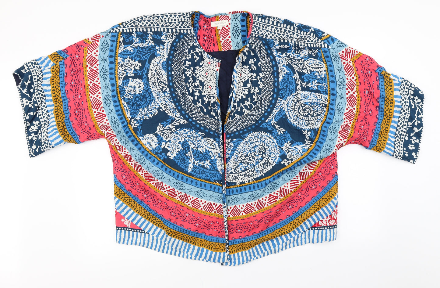 Monsoon Womens Multicoloured Floral  Cardigan Jumper Size L