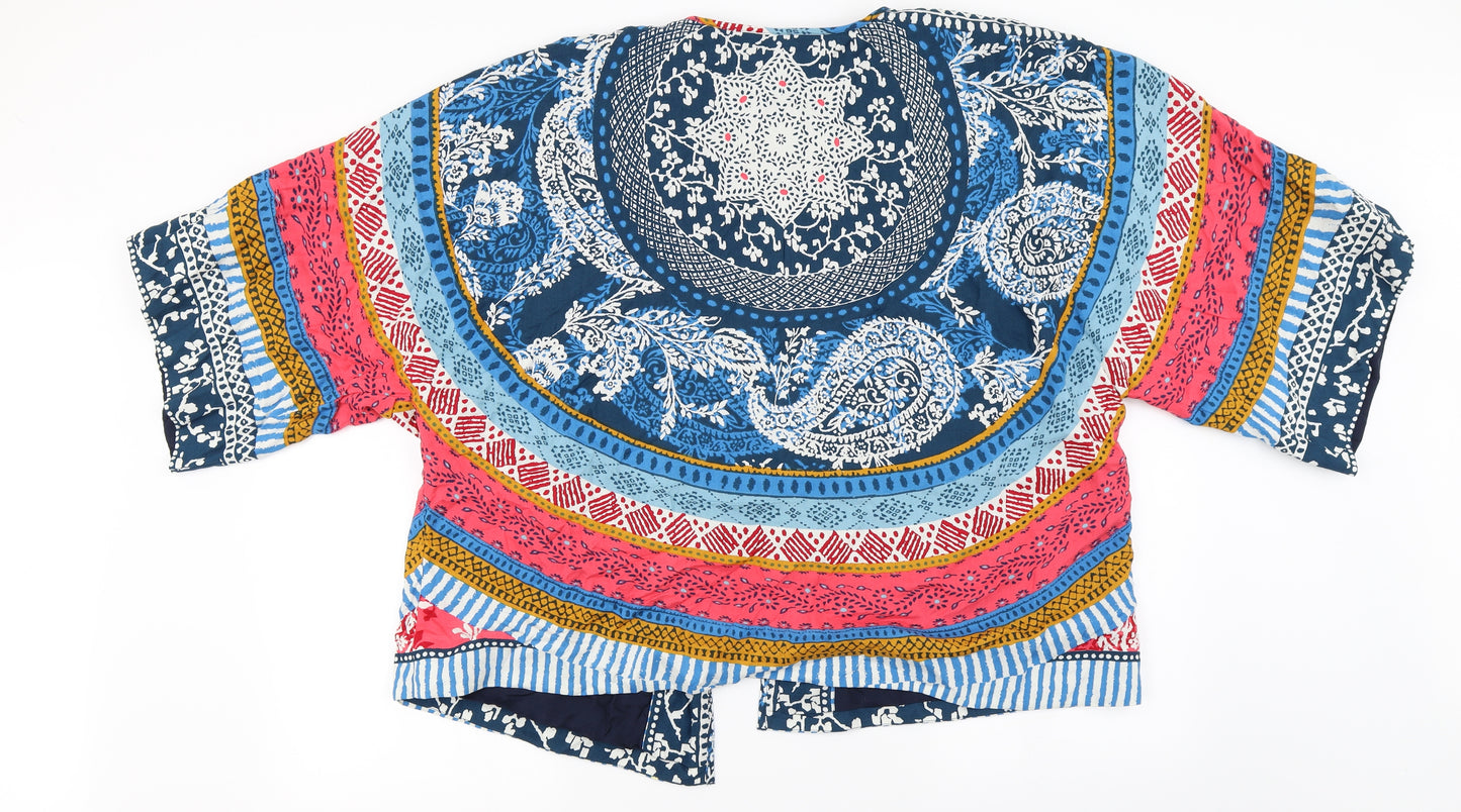 Monsoon Womens Multicoloured Floral  Cardigan Jumper Size L