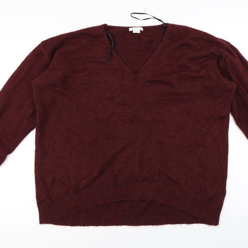 H&M Womens Red   Pullover Jumper Size M