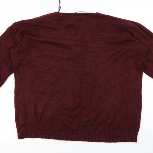 H&M Womens Red   Pullover Jumper Size M