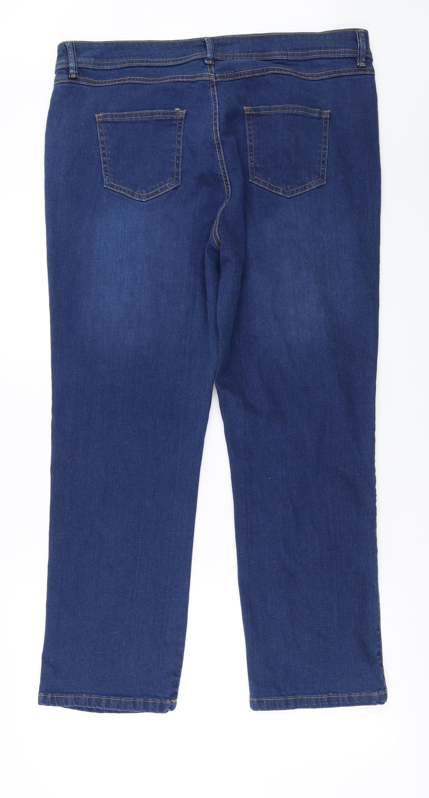 Evans Womens Blue   Straight Jeans Size 20 L26 in