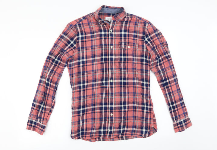NEXT Mens Pink Check   Button-Up Size S