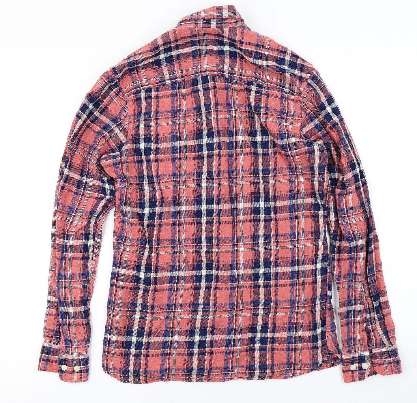 NEXT Mens Pink Check   Button-Up Size S