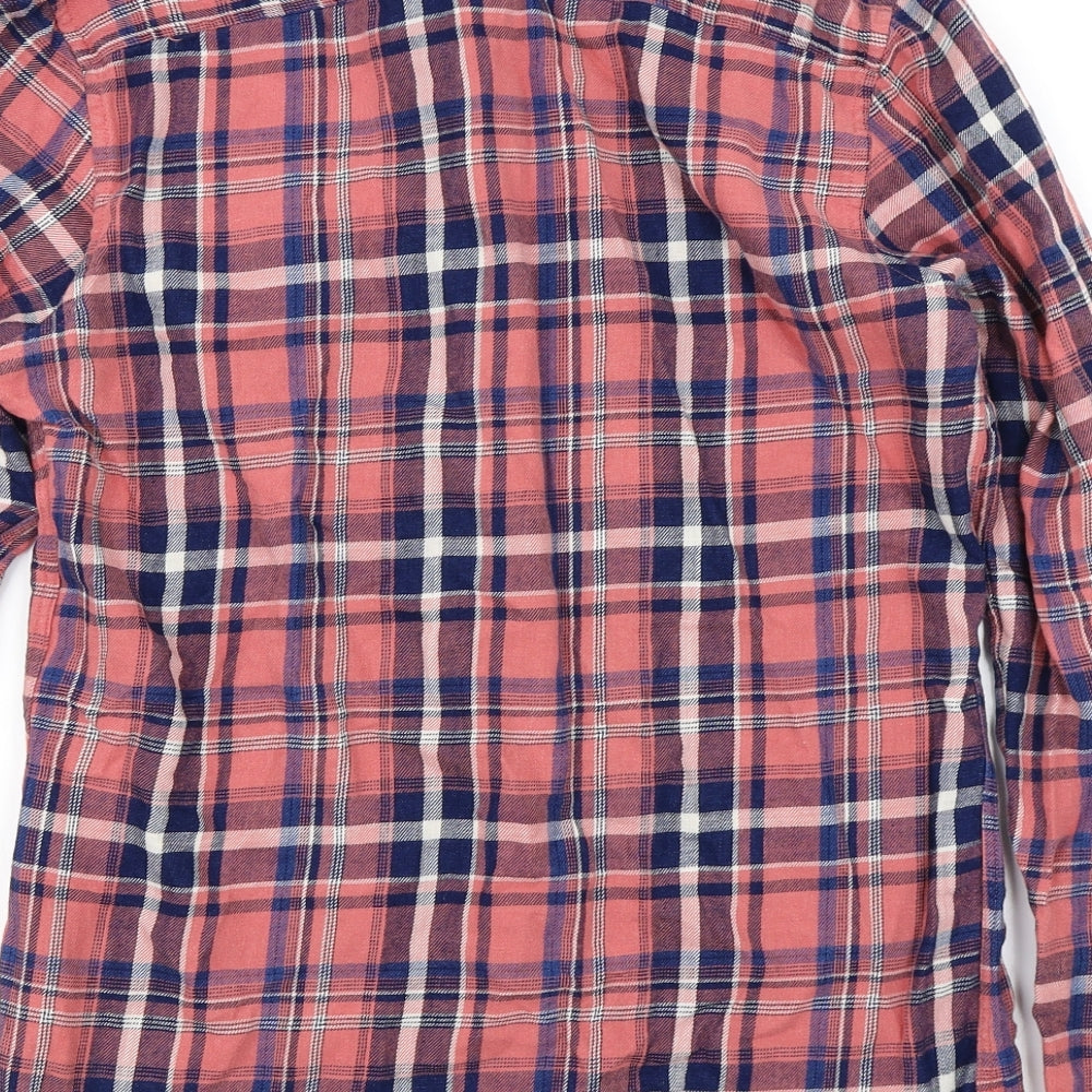 NEXT Mens Pink Check   Button-Up Size S