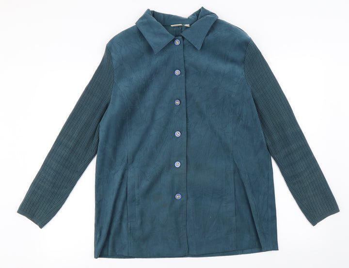 Oscar B  Womens Green   Jacket Coat Size 18
