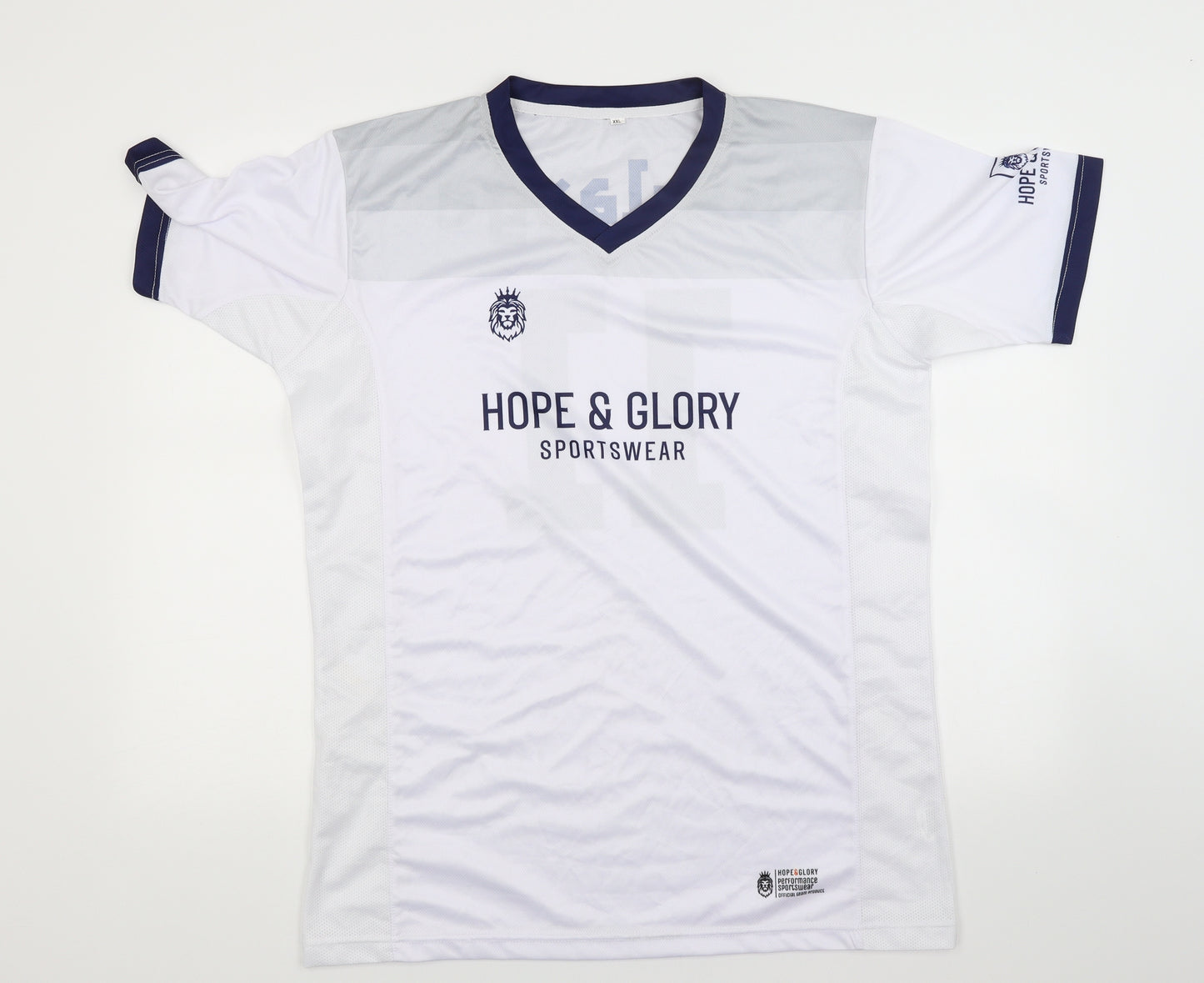 Hope & Glory Womens White   Basic T-Shirt Size 2XL  - Hull Fc ladies