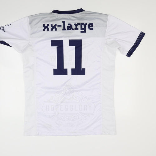 Hope & Glory Womens White   Basic T-Shirt Size 2XL  - Hull Fc ladies