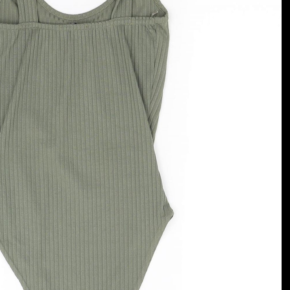 Quiz Womens Green  Jacquard Bodysuit One-Piece Size 12
