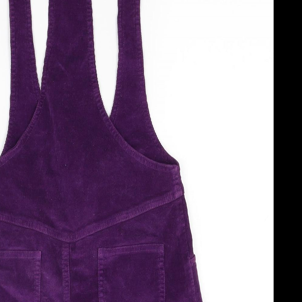 Mixtillo Girls Purple  Corduroy Pinafore/Dungaree Dress  Size 6 Years