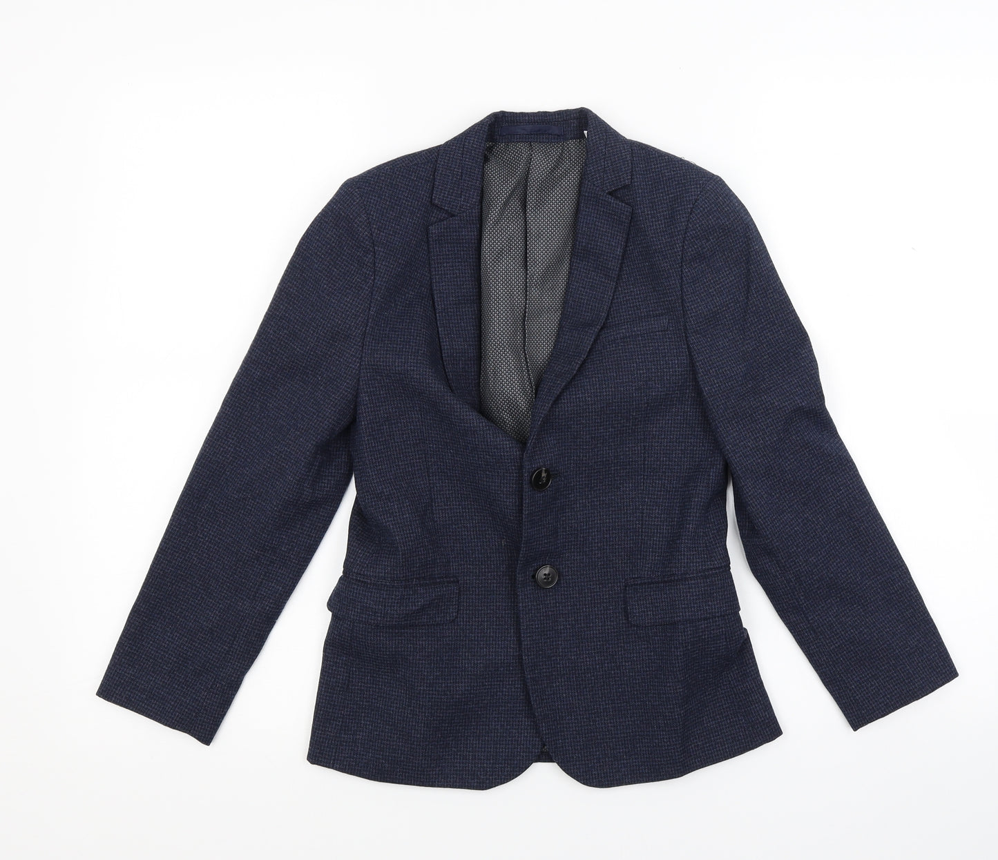 Marks and Spencer Boys Blue  Knit Jacket Blazer Size 8-9 Years