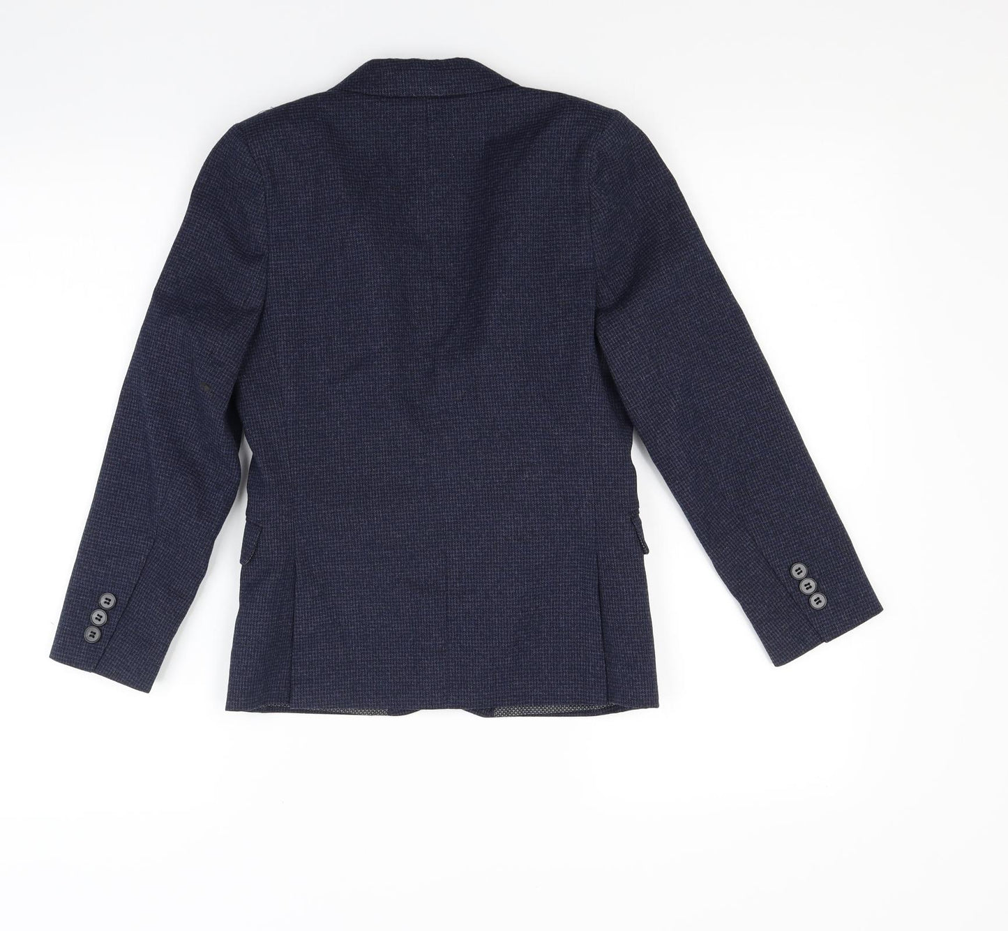 Marks and Spencer Boys Blue  Knit Jacket Blazer Size 8-9 Years