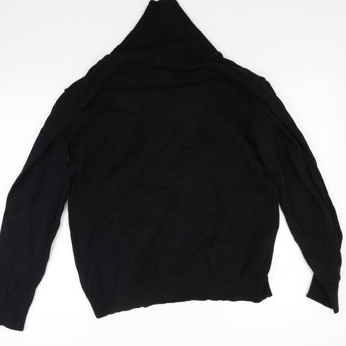 Ceader wood state Mens Black  Knit Pullover Jumper Size L