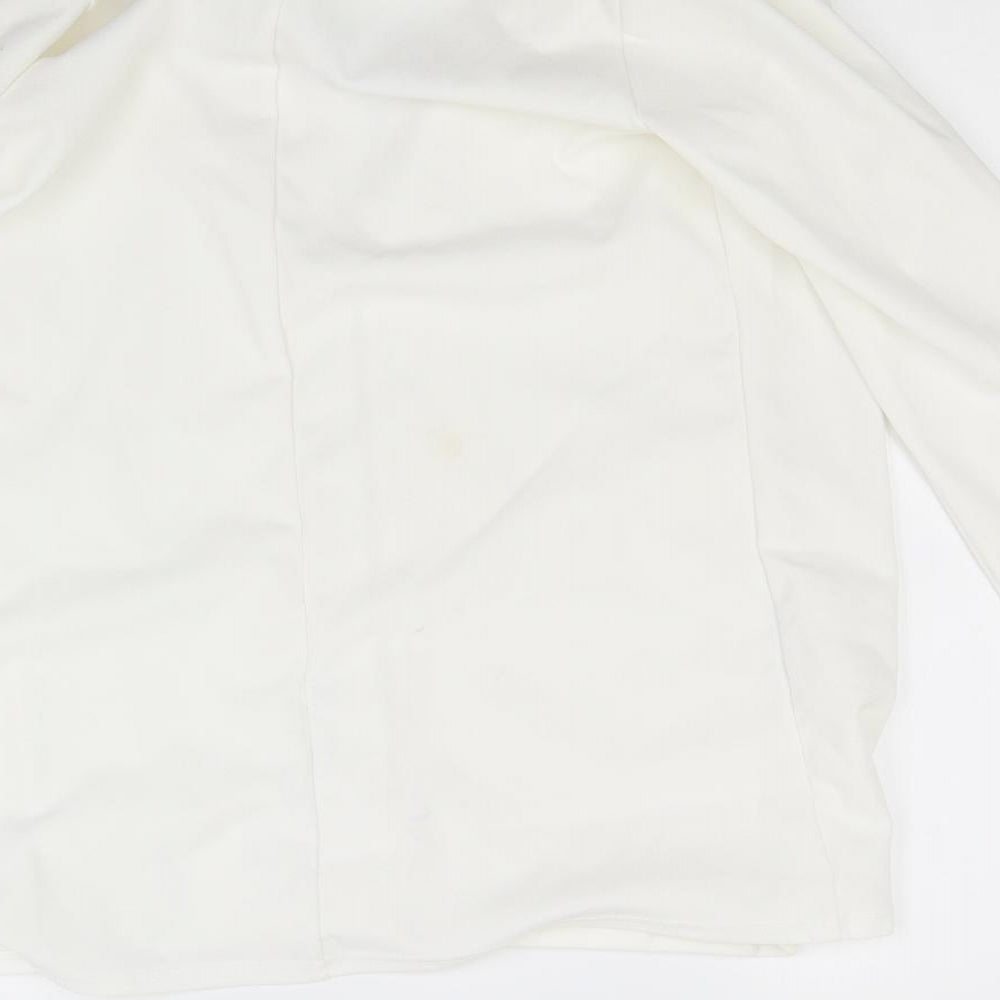 PRETTYLITTLETHING Womens White   Jacket Blazer Size 8