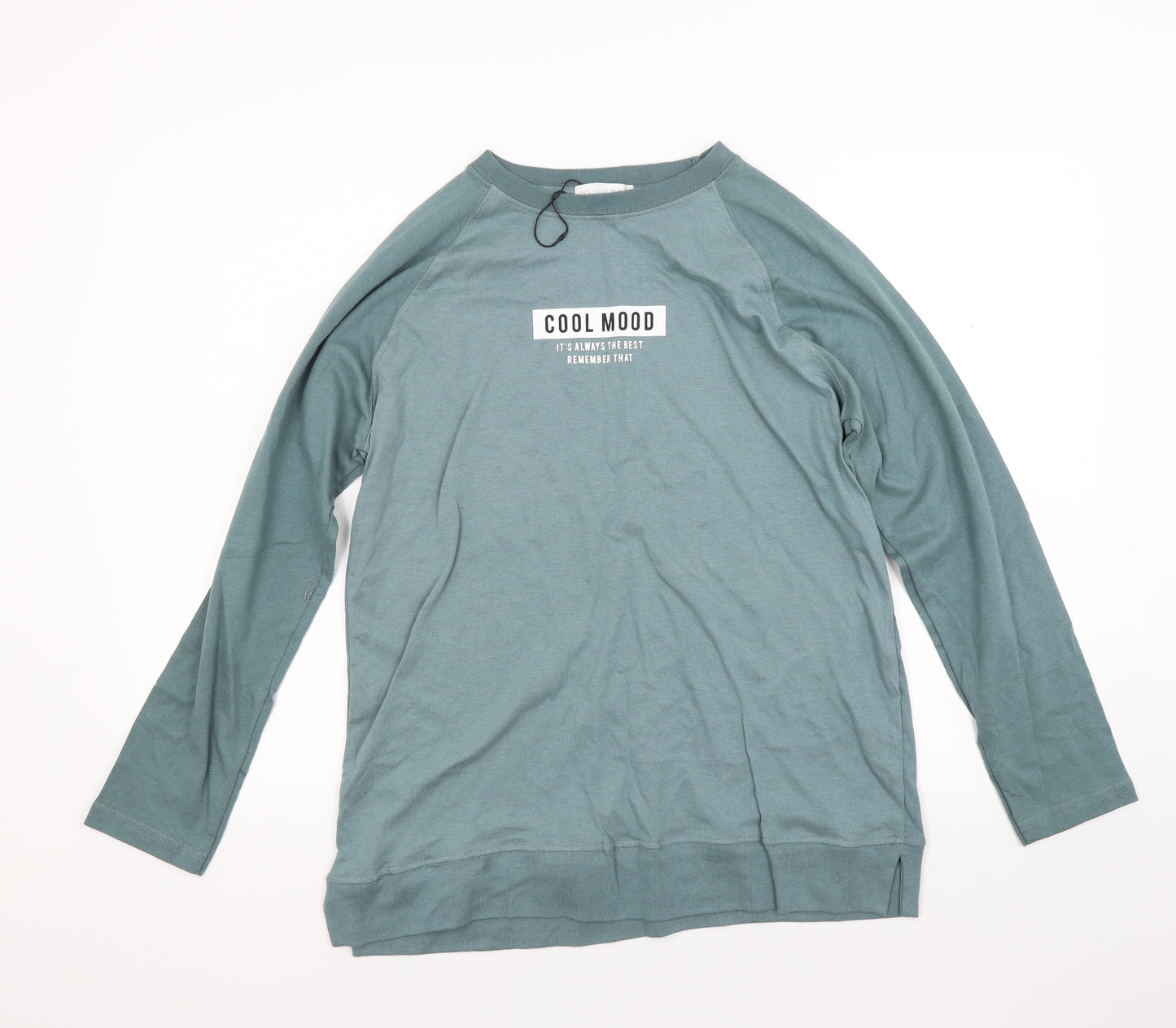 Zara Girls Green  Jersey Pullover Sweatshirt Size 13 Years