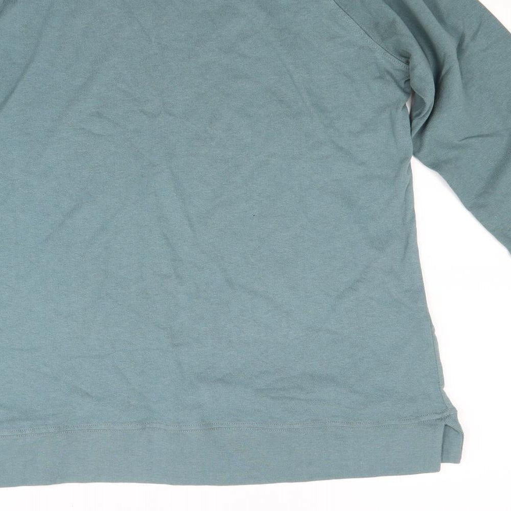 Zara Girls Green  Jersey Pullover Sweatshirt Size 13 Years