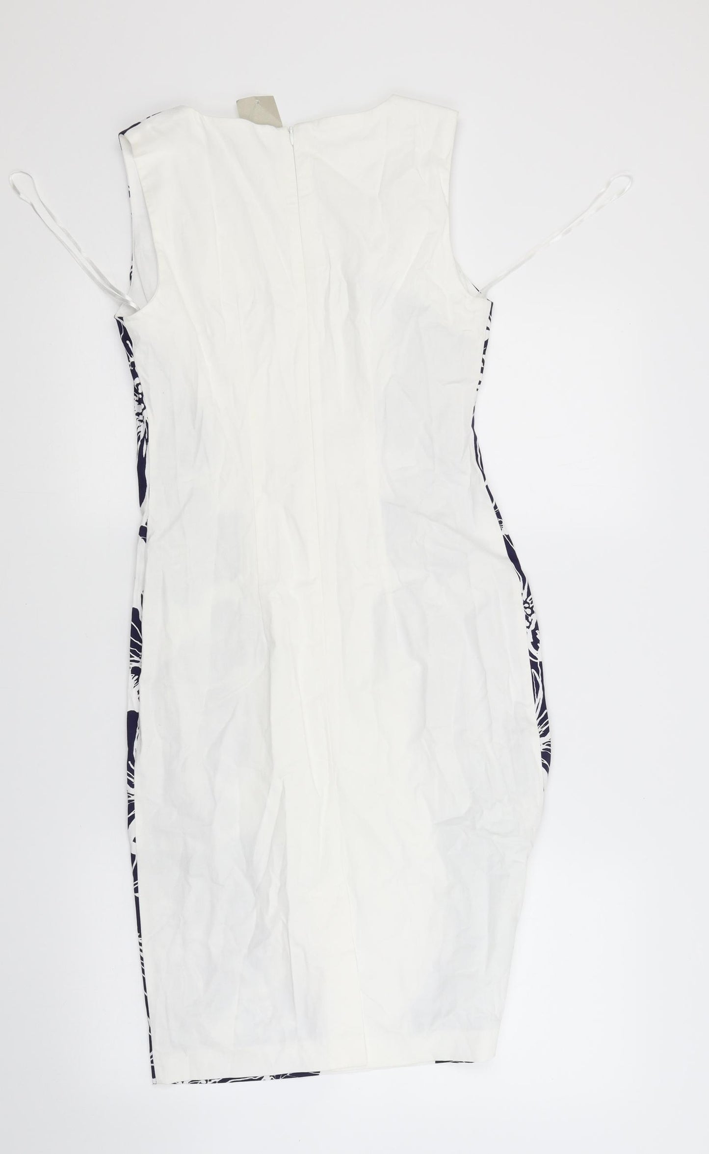George Womens White Floral  Pencil Dress  Size 8
