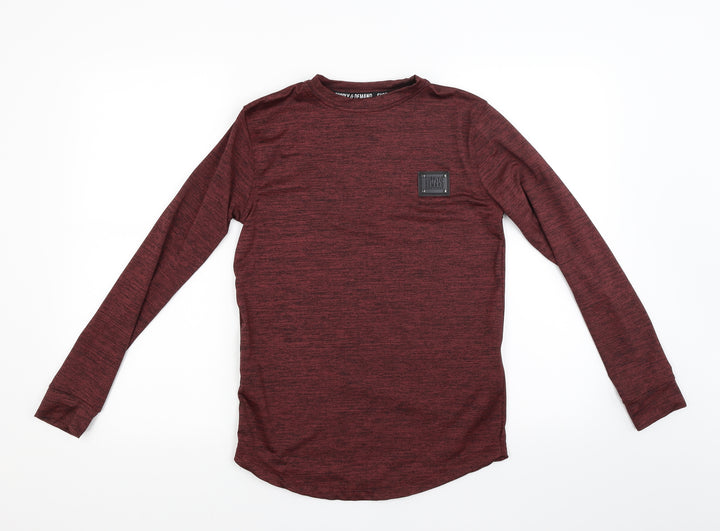 Supply & Demand Co. Womens Red   Pullover Sweatshirt Size 2XS