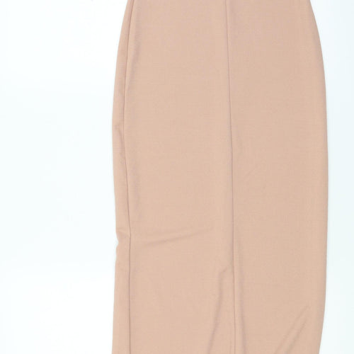 Boohoo Womens Beige   Pencil Dress  Size 8