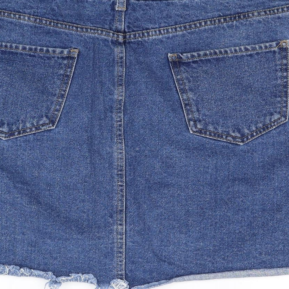 New Look Womens Blue  Denim Mini Skirt Size 18