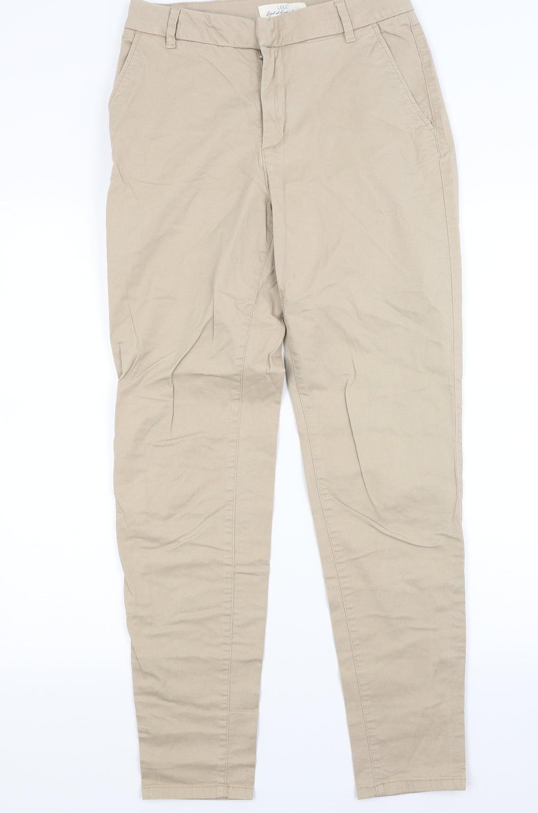 H&M Womens Beige   Trousers  Size 8 L27 in