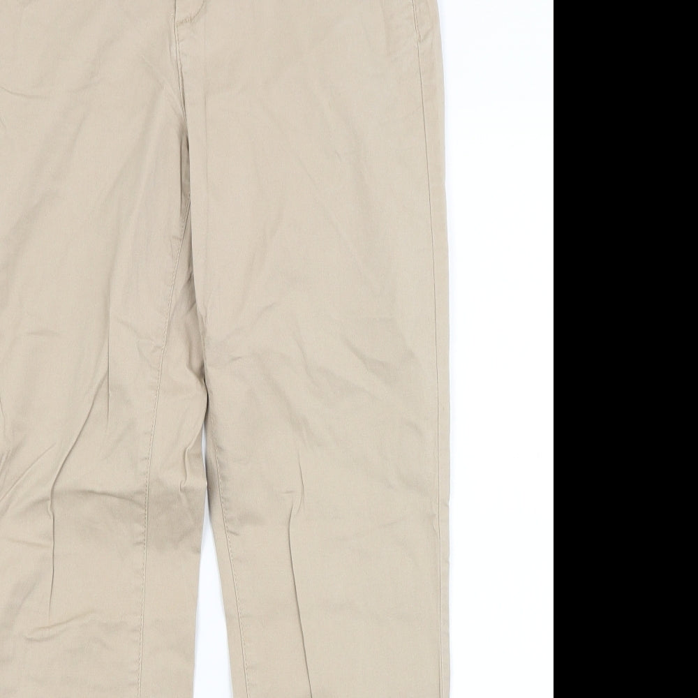 H&M Womens Beige   Trousers  Size 8 L27 in