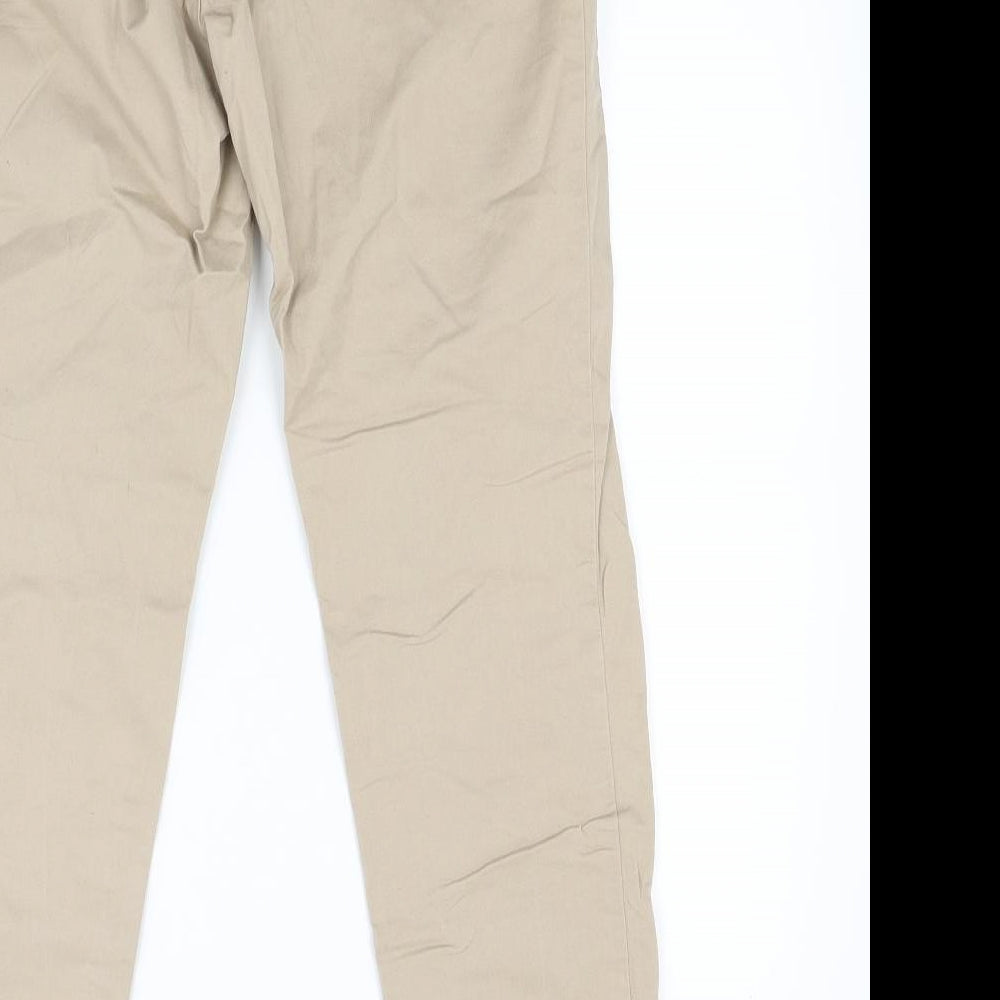 H&M Womens Beige   Trousers  Size 8 L27 in